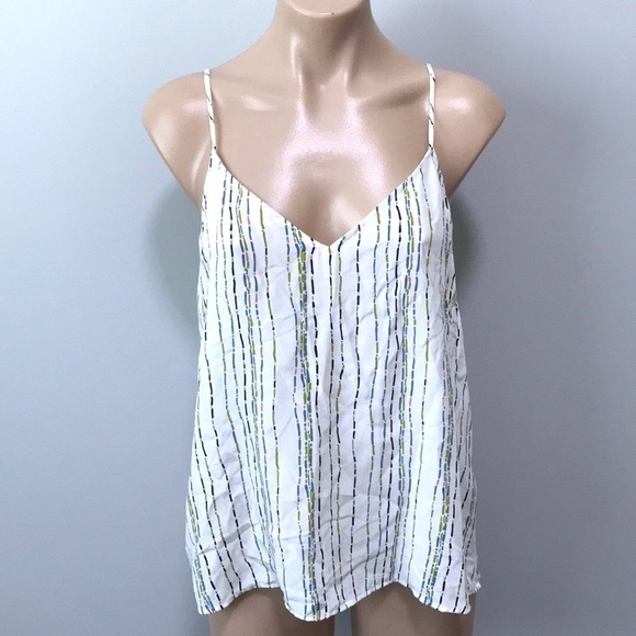 Equipment Femme Layla 100% Silk Stripe Tank Top - Picture 2 of 8